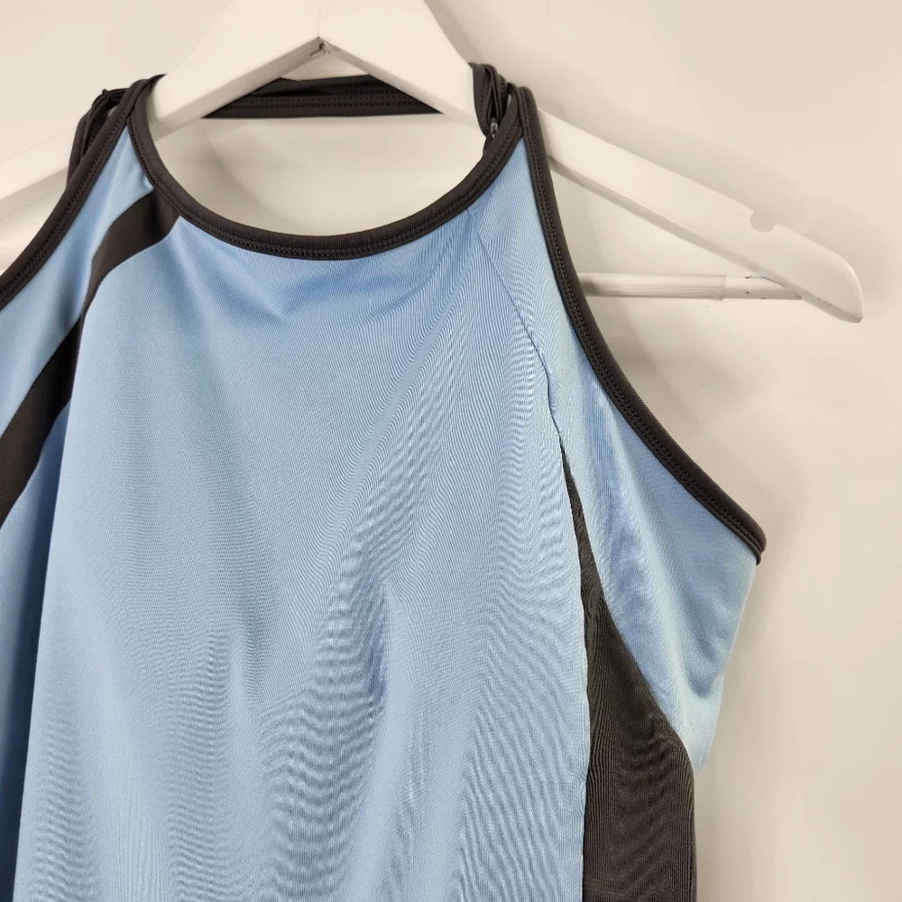 Mountain Hardware Blue Strappy Criss Cross Tank Top Workout - Picture 2 of 6
